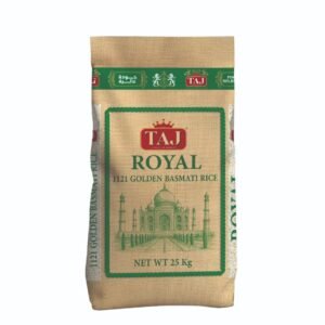 TAJ ROYAL GREEN GOLDEN BASMATI RICE 25 KG