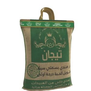 TIJAN GREEN JUTEĀ INDIAN BASMATI RICE 25KG