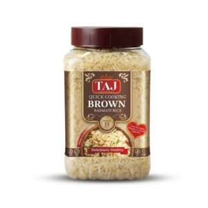 TAJ BROWN BASMATI RICE JAR 1KG
