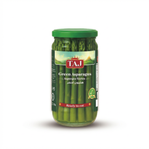 TAJ GREEN ASPARAGUS GLASS JAR 330GR