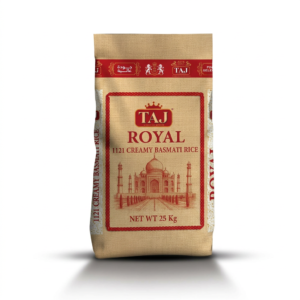 TAJ ROYAL RED CREAMY BASMATI RICE 25 KG
