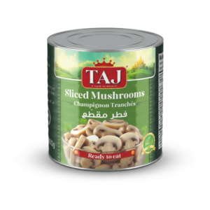 TAJ CANNED SLICED MUSHROOM TIN 3KG